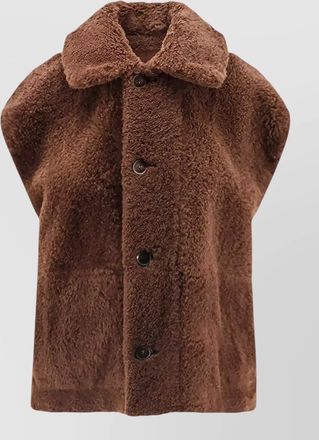 Brunello Cucinelli shearling reversible sleeveless coat