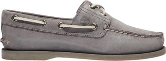 Timberland Klassieke platte bootschoenen voor heren van gestructureerd leer met contrasterende veters (Natuurlijk)