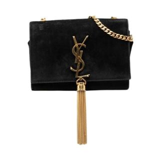Saint Laurent Pre-owned Kate Crossbody Tas - Dames - Pre-owned - Zwart - Maat: ONE Size Zijde