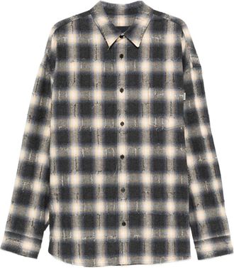 Juun.J Camicia in cotone a quadri - Giallo