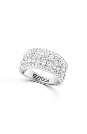 Effy Lab-Grown Diamond Ring in Silver/Diamond at Nordstrom Rack, Size 7
