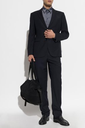 Giorgio Armani Wool Suit, Mens, Navy Blue
