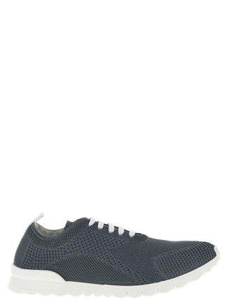 Kiton Grey Lace Up Sneakers