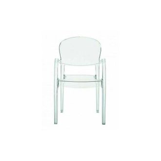 Grandsoleil Sedia Poltrona Joker impilabile policarbonato raggi UV colore neutro trasparente