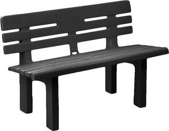 Dmora Banco exterior antracita 110x52h71 cm