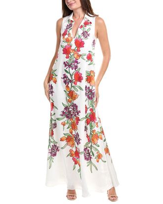 Badgley Mischka Trapeze Shirt Gown