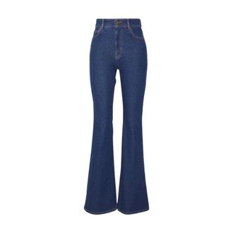 Max Mara Dames, Jeans, Blauw, Maat: 4XS Katoen
