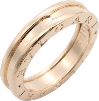 Bulgari Gold Pink Gold (18K) Band Ring (Pre-Owned)