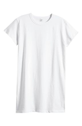 Leset Margo Short Sleeve T-Shirt Dress in White at Nordstrom, Size X-Large