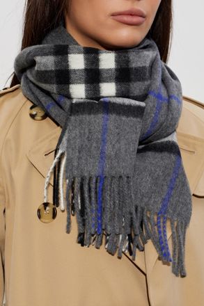Burberry Wool Scarf Giant, Unisex, Grey