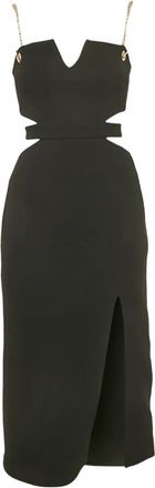 Rebecca Vallance Abito midi Iman con dettaglio cut-out - Nero
