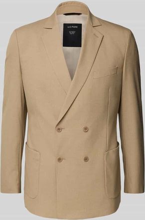 s.Oliver Black Label Slim Fit Sakko mit Reverskragen in Camel, Größe 102