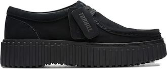 Clarks Derby in pelle scamosciata con lacci - Nero