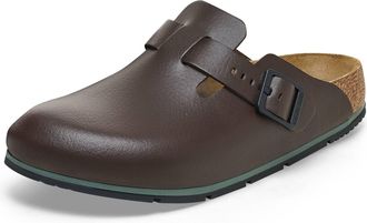 Birkenstock Damen Herren Boston Pro Hausschuhe Leder Pantoletten - Clogs - Zertifiziert nach EN ISO 20347:2043 - Berufsschuhe f&uuml;r Medizin, Gastronomie und Service