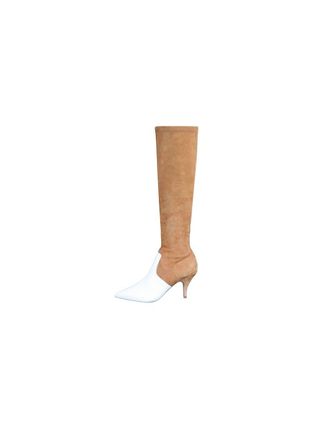 Tory Burch Tan/White Georgina Boots Size 35.5