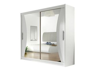 Mirjan24 Mobilier1 - Armario Closico 124, Blanco, 215x180x57cm, Puertas De Armario: Correderas, N&uacute;mero De Estantes: 0