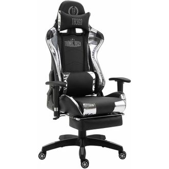 Clp Silla Gaming Turbo Negro/blanco Simil cuero (metálico)