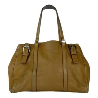Prada Pre-owned Tote Bags, female, Brown, Size: ONE SIZE Pre-owned Vintage Tote