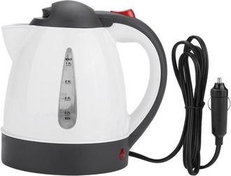 OEM Bouilloire De Voiture - 24v - 250w - 1000 Ml - Noir Et Blanc - Plaque Chauffante En Acier Inoxydable