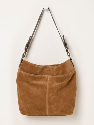 Fat Face FatFace Molly Tan Brown Suede Shoulder Bag