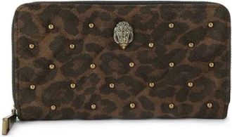 Kurt Geiger Kensington Large - Dames - Portefeuilles - Bruin - ONE Size - Leer - Accessoires