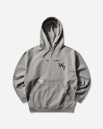 Wtaps Men s Academy Hoodie Ash Grey