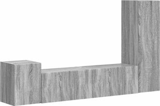 vidaXL Conjunto De Mueble De Tv 4 Uds. Sonoma Gris Vidaxl