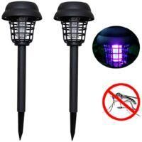 OEM Luces Solares Para Jard&iacute;n, Iluminaci&oacute;n Led Solar Repelente Y Matamosquitos, Luces Para C&eacute;sped Y Jard&iacute;n (juego De 2) - Crezuo