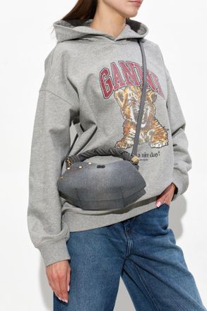 Ganni Bou Mini Hand Bag, Womens, Grey