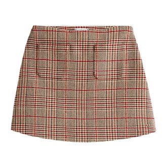 Tommy Hilfiger Short Skirts, female, Multicolor, 4XS, Check Tweed Mini Skirt