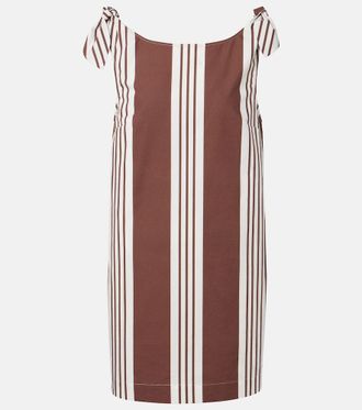 Poss&eacute; Rosie striped cotton minidress