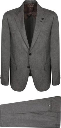 Lardini Kostuums, Heren, Grijs, 3Xl, Wol, Multicolor Grijs Maatpak