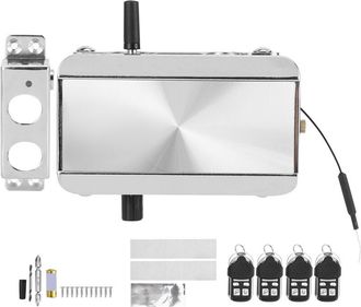 OEM Cerradura Electr&oacute;nica Inteligente - Desbloqueo Por Bluetooth - Acero Inoxidable - 4 Mandos A Distancia - Dispositivo Antirrobo Oculto