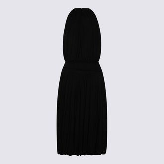 Toteme Pleated Cotton Dress - Black