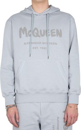 Alexander McQueen Mens Gray Cotton Sweatshirt Clothing