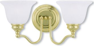 Livex Lighting Livex Essex 2-Light Polished Brass Bath-Light