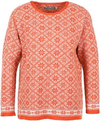 Flomax Oversize Pulli Svea Wollpullover f&uuml;r Damen | rosa/rot
