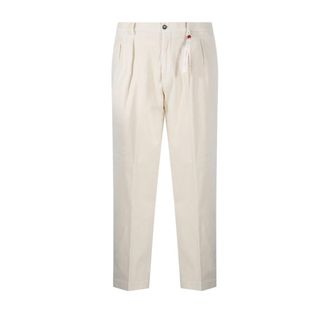Santaniello Miro Pantalon - Heren - Broeken - Wit - Maat: L Wol