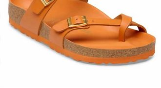 Birkenstock Womens Mayari Thong Sandal In Amalfi Kurkuma