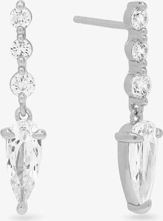 Melinda Maria Womens Shes Arrived Drop Earrings In Silver