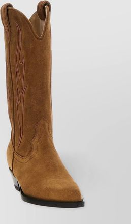 Sonora desert rose embroidered cuban heel boots