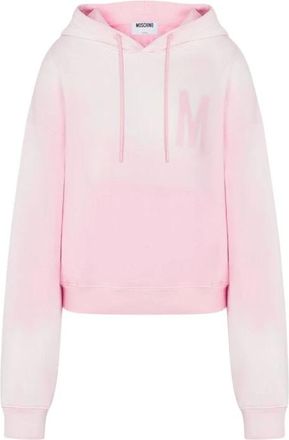 Moschino Geprinte katoenen sweater - unisex - Hoodies - Roze - M - Katoen - Hoodies & sweatvesten