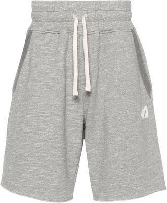 Autry Casual Shorts, male, Gray, Size: S Jersey Melange Cotton Shorts