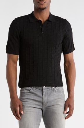 T.R. Premium Slim Fit Polo Sweater in Black at Nordstrom Rack, Size Xxx-Large