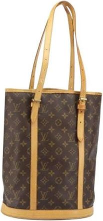 Louis Vuitton Pre-owned Bucket Bags, female, Brown, Size: ONE SIZE Pre-owned Bucket Bag