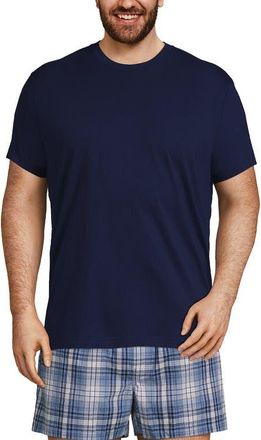Lands End Crewneck Undershirt 3 Pack in Multi 3 Pack at Nordstrom, Size X-Large