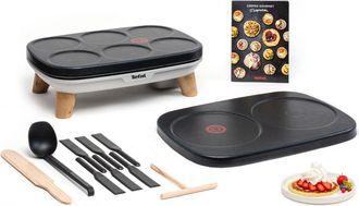 T-fal Gourmet 2 Placas Para Crepes Gris 1100 W