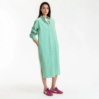 La Redoute Collections Overhemdjurk, lang, lange mouwen