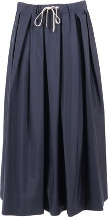 Max Mara Midi Skirts, female, Blue, Size: S Pineta Skirt