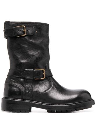 Dolce & Gabbana Horseride biker-style boots - Black
